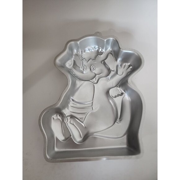 Vintage Wilton Aluminum Cake Pan Eleroo Wuzzles 1985 Walt Disney Elephant - Picture 2 of 4